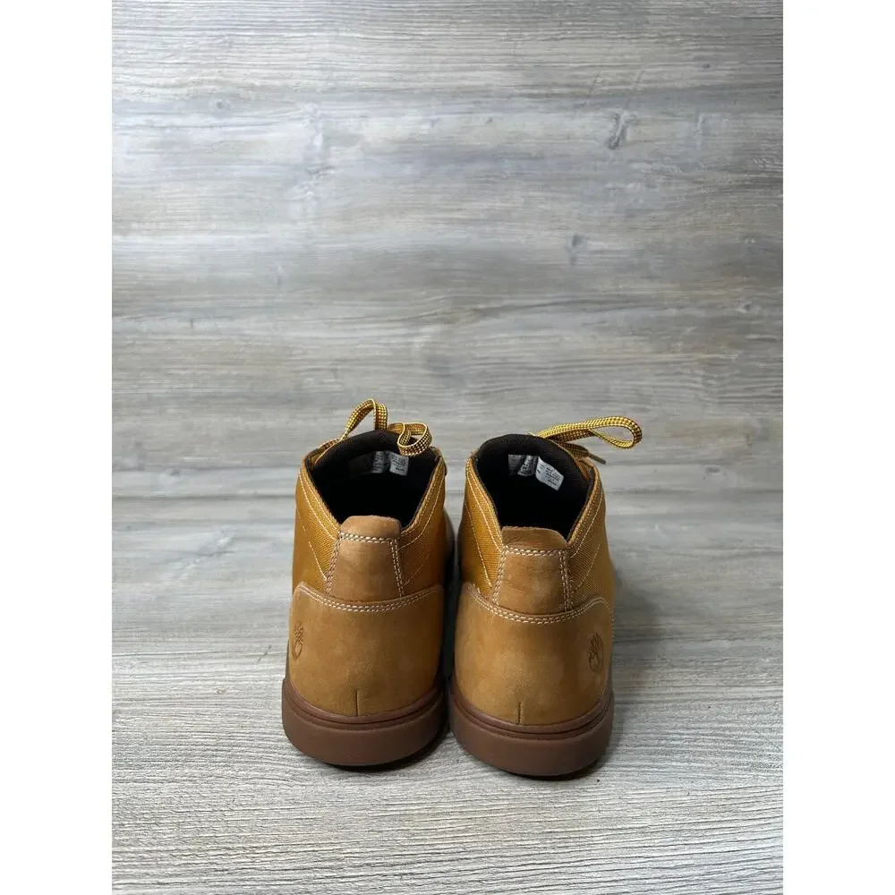 Size 13 Mens Timberland Groveton A6025 Wheat Leather/Fabric Chukka boots EUC